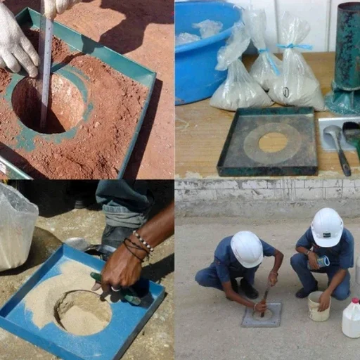 Ensaio de Densidade In Situ (Método do Cone de Areia) em Campina Grande